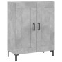 Aparador alto madera contrachapada gris hormigón 69,5x34x180 cm de vidaXL, Aparadores - Ref: Foro24-3199685, Precio: 138,99 €...