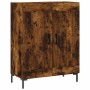 Aparador alto madera contrachapada roble ahumado 69,5x34x180 cm de vidaXL, Aparadores - Ref: Foro24-3199686, Precio: 140,99 €...