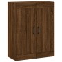 Aparador alto madera contrachapada marrón roble 69,5x34x180 cm de vidaXL, Aparadores - Ref: Foro24-3199688, Precio: 144,26 €,...