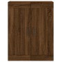 Aparador alto madera contrachapada marrón roble 69,5x34x180 cm de vidaXL, Aparadores - Ref: Foro24-3199688, Precio: 144,26 €,...