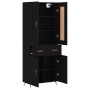 Aparador alto madera contrachapada negro 69,5x34x180 cm de vidaXL, Aparadores - Ref: Foro24-3199850, Precio: 166,58 €, Descue...