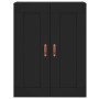 Aparador alto madera contrachapada negro 69,5x34x180 cm de vidaXL, Aparadores - Ref: Foro24-3199850, Precio: 166,58 €, Descue...