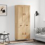 Aparador alto madera contrachapada color roble 69,5x34x180 cm de vidaXL, Aparadores - Ref: Foro24-3199852, Precio: 141,50 €, ...