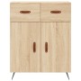 Aparador alto madera contrachapada color roble 69,5x34x180 cm de vidaXL, Aparadores - Ref: Foro24-3199852, Precio: 141,50 €, ...