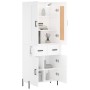 Tall white plywood sideboard 69.5x34x180 cm by vidaXL, Sideboards - Ref: Foro24-3199881, Price: 168,19 €, Discount: %