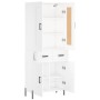 Tall white plywood sideboard 69.5x34x180 cm by vidaXL, Sideboards - Ref: Foro24-3199881, Price: 168,19 €, Discount: %