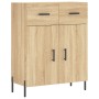 High oak-colored plywood sideboard 69.5x34x180 cm by vidaXL, Sideboards - Ref: Foro24-3199884, Price: 151,65 €, Discount: %