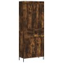 Aparador alto madera contrachapada roble ahumado 69,5x34x180 cm de vidaXL, Aparadores - Ref: Foro24-3199886, Precio: 165,99 €...