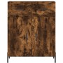 Aparador alto madera contrachapada roble ahumado 69,5x34x180 cm de vidaXL, Aparadores - Ref: Foro24-3199886, Precio: 165,99 €...