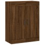 Aparador alto madera contrachapada marrón roble 69,5x34x180 cm de vidaXL, Aparadores - Ref: Foro24-3199888, Precio: 172,99 €,...