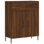 Hohes Sideboard aus braunem Eichensperrholz, 69,5 x 34 x 180 cm von vidaXL, Sideboards - Ref: Foro24-3199888, Preis: 174,95 €...