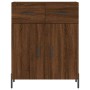 Aparador alto madera contrachapada marrón roble 69,5x34x180 cm de vidaXL, Aparadores - Ref: Foro24-3199888, Precio: 172,99 €,...