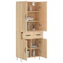 High oak-colored plywood sideboard 69.5x34x180 cm by vidaXL, Sideboards - Ref: Foro24-3199908, Price: 140,94 €, Discount: %