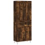 Aparador alto madera contrachapada roble ahumado 69,5x34x180 cm de vidaXL, Aparadores - Ref: Foro24-3199910, Precio: 139,99 €...