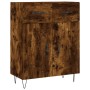 Aparador alto madera contrachapada roble ahumado 69,5x34x180 cm de vidaXL, Aparadores - Ref: Foro24-3199910, Precio: 139,99 €...