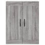 Aparador alto madera contrachapada gris sonoma 69,5x34x180 cm de vidaXL, Aparadores - Ref: Foro24-3199911, Precio: 163,99 €, ...