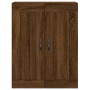 Aparador alto madera contrachapada marrón roble 69,5x34x180 cm de vidaXL, Aparadores - Ref: Foro24-3199912, Precio: 145,48 €,...