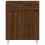 Tall oak brown plywood sideboard 69.5x34x180 cm by vidaXL, Sideboards - Ref: Foro24-3199912, Price: 145,48 €, Discount: %