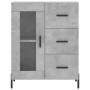 Tall plywood gray concrete sideboard 69.5x34x180 cm by vidaXL, Sideboards - Ref: Foro24-3199949, Price: 170,05 €, Discount: %