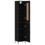 Black plywood sideboard 34.5x34x180 cm by vidaXL, Sideboards - Ref: Foro24-3200138, Price: 112,86 €, Discount: %