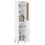 High glossy white plywood sideboard 34.5x34x180 cm by vidaXL, Sideboards - Ref: Foro24-3200139, Price: 112,99 €, Discount: %