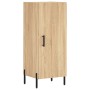 Aparador de madera contrachapada roble Sonoma 34,5x34x180 cm de vidaXL, Aparadores - Ref: Foro24-3200140, Precio: 102,02 €, D...