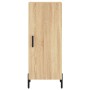 Aparador de madera contrachapada roble Sonoma 34,5x34x180 cm de vidaXL, Aparadores - Ref: Foro24-3200140, Precio: 102,02 €, D...