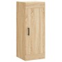 Aparador de madera contrachapada roble Sonoma 34,5x34x180 cm de vidaXL, Aparadores - Ref: Foro24-3200140, Precio: 102,02 €, D...