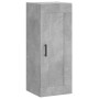 Aparador de madera contrachapada gris hormigón 34,5x34x180 cm de vidaXL, Aparadores - Ref: Foro24-3200141, Precio: 103,36 €, ...