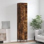 Aparador de madera contrachapada roble ahumado 34,5x34x180 cm de vidaXL, Aparadores - Ref: Foro24-3200142, Precio: 104,87 €, ...