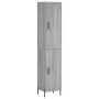 Aparador alto madera contrachapada gris Sonoma 34,5x34x180 cm de vidaXL, Aparadores - Ref: Foro24-3200143, Precio: 105,99 €, ...