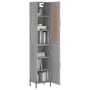 Aparador alto madera contrachapada gris Sonoma 34,5x34x180 cm de vidaXL, Aparadores - Ref: Foro24-3200143, Precio: 105,99 €, ...