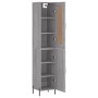 Aparador alto madera contrachapada gris Sonoma 34,5x34x180 cm de vidaXL, Aparadores - Ref: Foro24-3200143, Precio: 105,99 €, ...