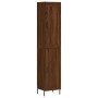 Aparador alto madera contrachapada roble marrón 34,5x34x180 cm de vidaXL, Aparadores - Ref: Foro24-3200144, Precio: 107,51 €,...