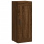 Aparador alto madera contrachapada roble marrón 34,5x34x180 cm de vidaXL, Aparadores - Ref: Foro24-3200144, Precio: 107,51 €,...