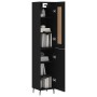 Black plywood sideboard 34.5x34x180 cm by vidaXL, Sideboards - Ref: Foro24-3200146, Price: 113,56 €, Discount: %