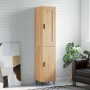 Aparador de madera contrachapada roble Sonoma 34,5x34x180 cm de vidaXL, Aparadores - Ref: Foro24-3200148, Precio: 100,22 €, D...