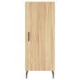 Aparador de madera contrachapada roble Sonoma 34,5x34x180 cm de vidaXL, Aparadores - Ref: Foro24-3200148, Precio: 100,22 €, D...