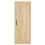 Aparador de madera contrachapada roble Sonoma 34,5x34x180 cm de vidaXL, Aparadores - Ref: Foro24-3200148, Precio: 100,22 €, D...