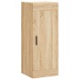 Aparador de madera contrachapada roble Sonoma 34,5x34x180 cm de vidaXL, Aparadores - Ref: Foro24-3200148, Precio: 100,22 €, D...