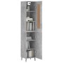 Concrete gray plywood sideboard 34.5x34x180 cm by vidaXL, Sideboards - Ref: Foro24-3200149, Price: 110,99 €, Discount: %