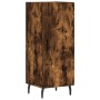 Aparador de madera contrachapada roble ahumado 34,5x34x180 cm de vidaXL, Aparadores - Ref: Foro24-3200150, Precio: 110,99 €, ...