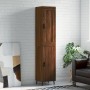 Aparador alto madera contrachapada roble marrón 34,5x34x180 cm de vidaXL, Aparadores - Ref: Foro24-3200152, Precio: 113,56 €,...