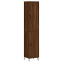 Aparador alto madera contrachapada roble marrón 34,5x34x180 cm de vidaXL, Aparadores - Ref: Foro24-3200152, Precio: 113,56 €,...