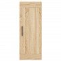 Aparador de madera contrachapada roble Sonoma 34,5x34x180 cm de vidaXL, Aparadores - Ref: Foro24-3200156, Precio: 110,84 €, D...