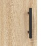 Aparador de madera contrachapada roble Sonoma 34,5x34x180 cm de vidaXL, Aparadores - Ref: Foro24-3200156, Precio: 110,84 €, D...