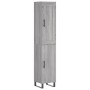 Tall gray Sonoma plywood sideboard 34.5x34x180 cm by vidaXL, Sideboards - Ref: Foro24-3200159, Price: 116,41 €, Discount: %