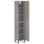 Tall gray Sonoma plywood sideboard 34.5x34x180 cm by vidaXL, Sideboards - Ref: Foro24-3200159, Price: 116,41 €, Discount: %