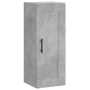 Aparador de madera contrachapada gris hormigón 34,5x34x180 cm de vidaXL, Aparadores - Ref: Foro24-3200157, Precio: 112,84 €, ...