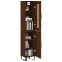 Tall brown oak plywood sideboard 34.5x34x180 cm by vidaXL, Sideboards - Ref: Foro24-3200160, Price: 116,21 €, Discount: %